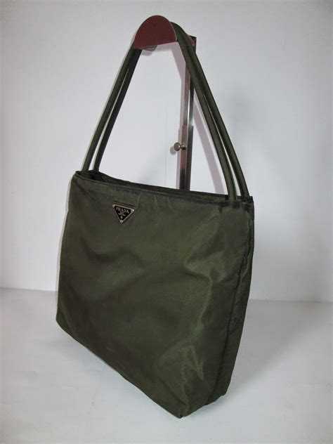 prada milano green handbag